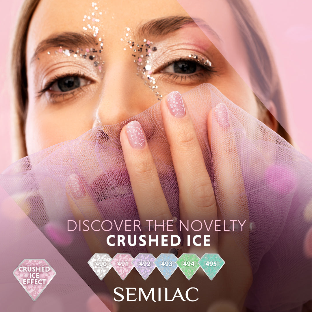 Crushed Ice Kollektion - 6 farver-UV Hybrid-Semilac-NR Kosmetik