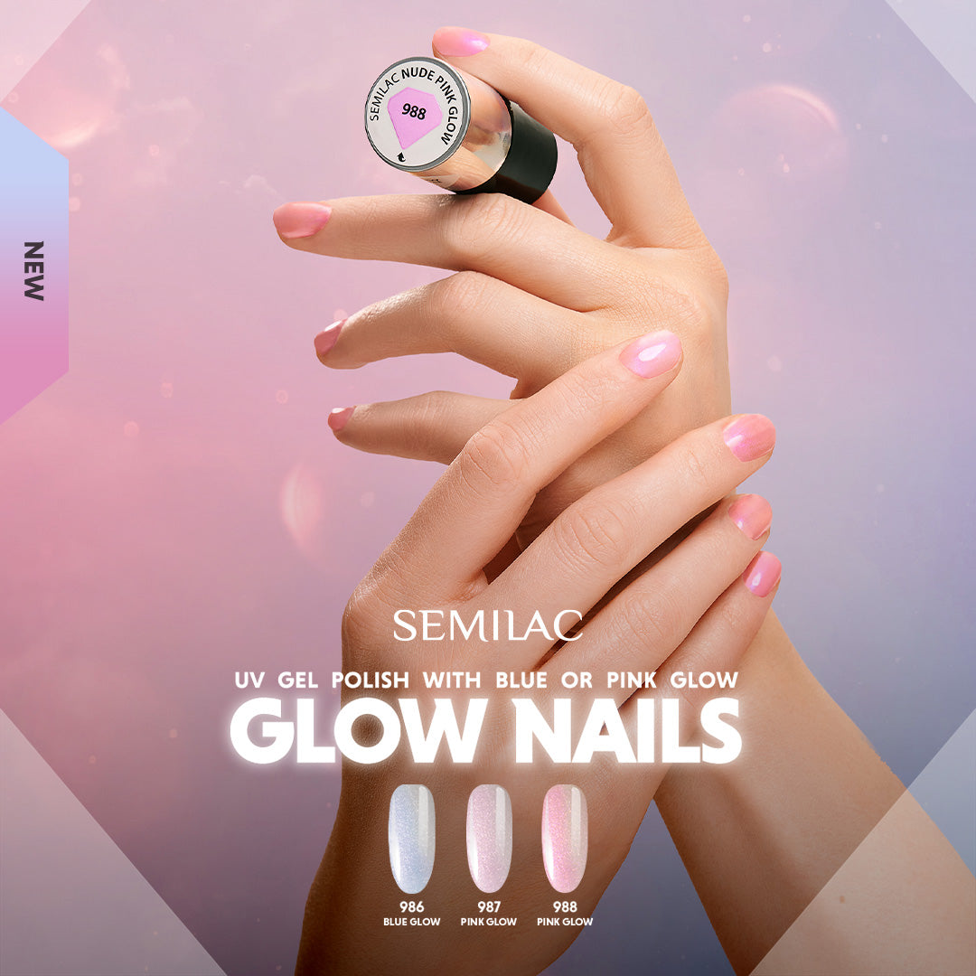 Gelpolish 987 Cream Pink Glow - 7 ml-Gelpolish-Semilac-NR Kosmetik