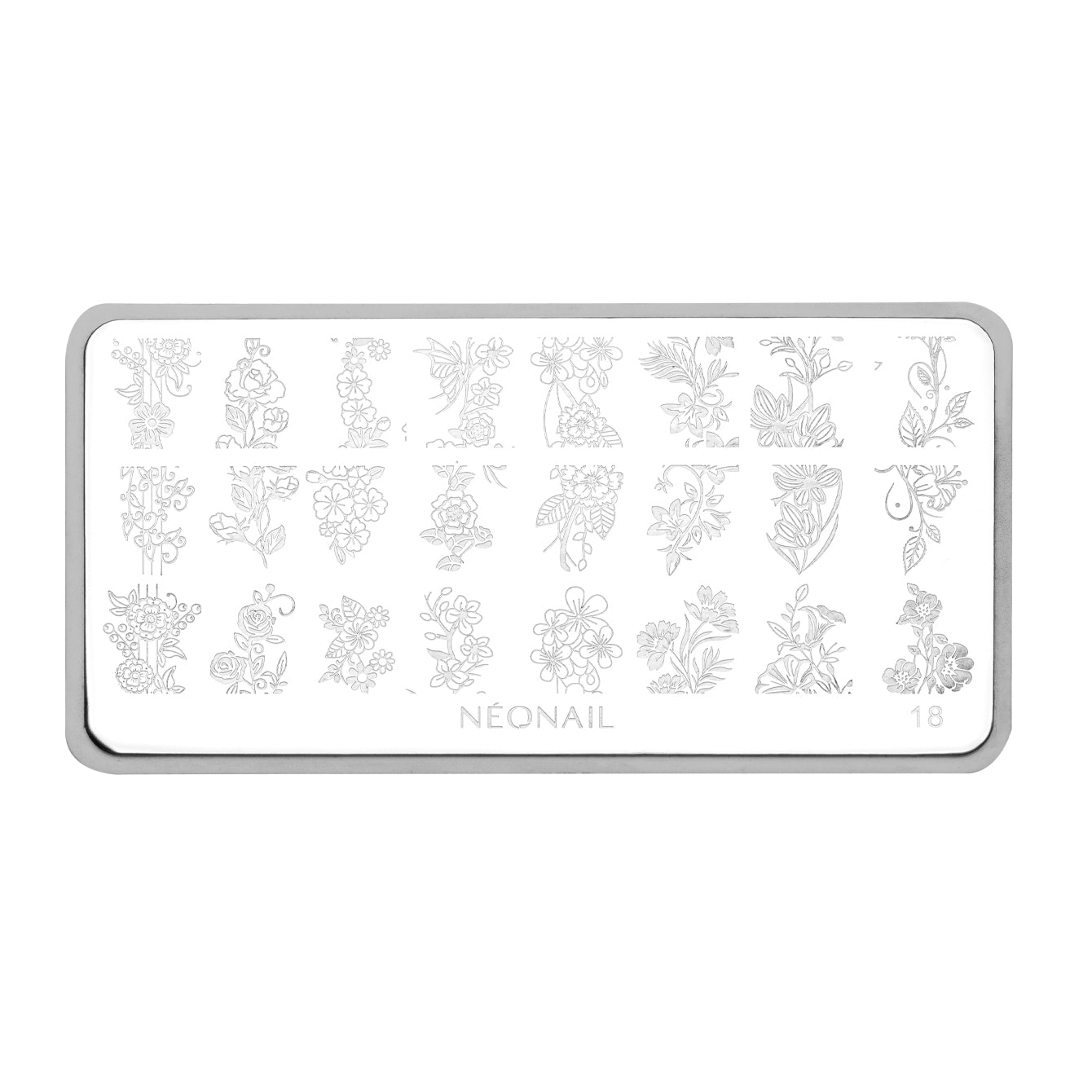 Stamping Plate #18-Neglepynt-NeoNail-NR Kosmetik