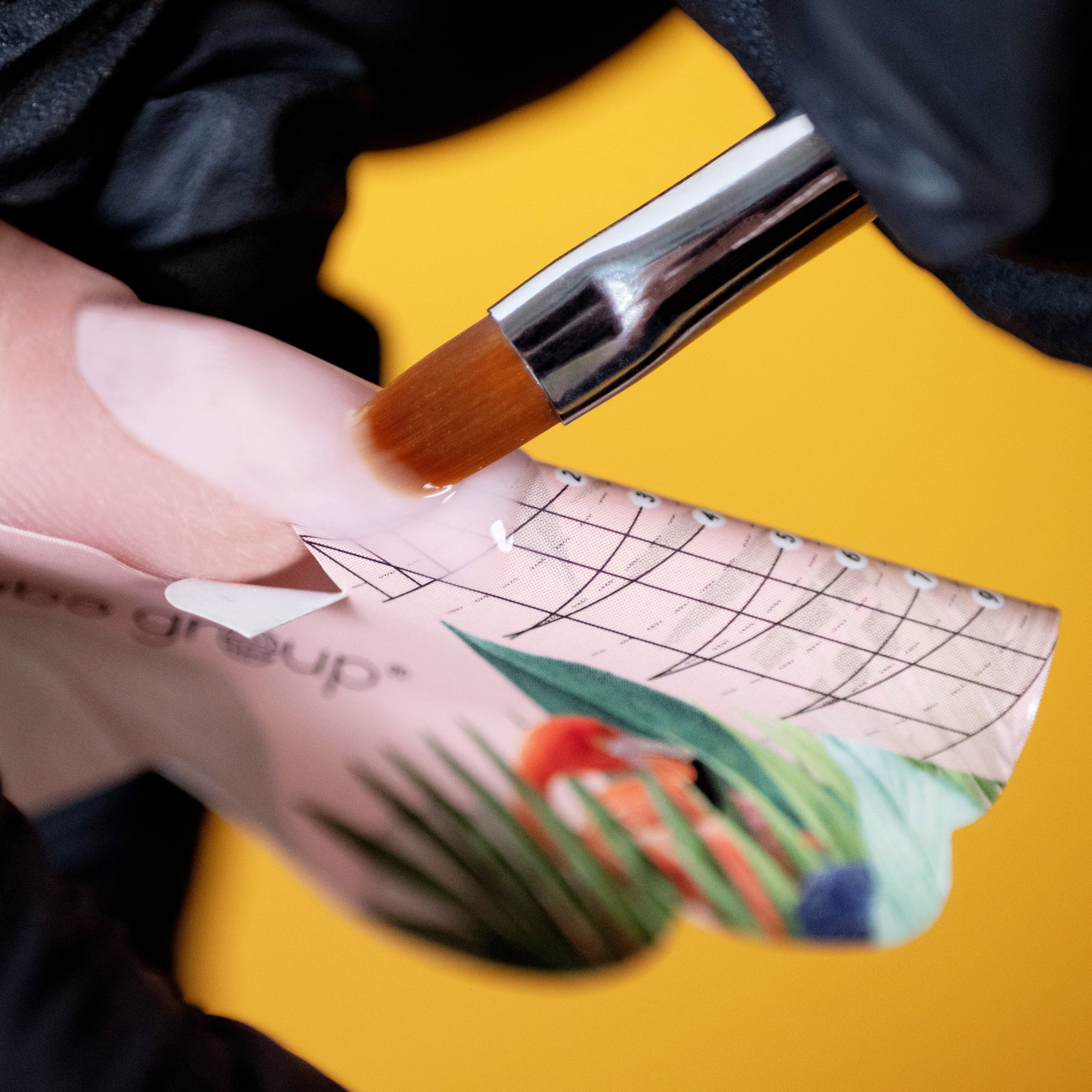 Gel pensel oval #6 - Guld-Gel Pensel-ABA-NR Kosmetik