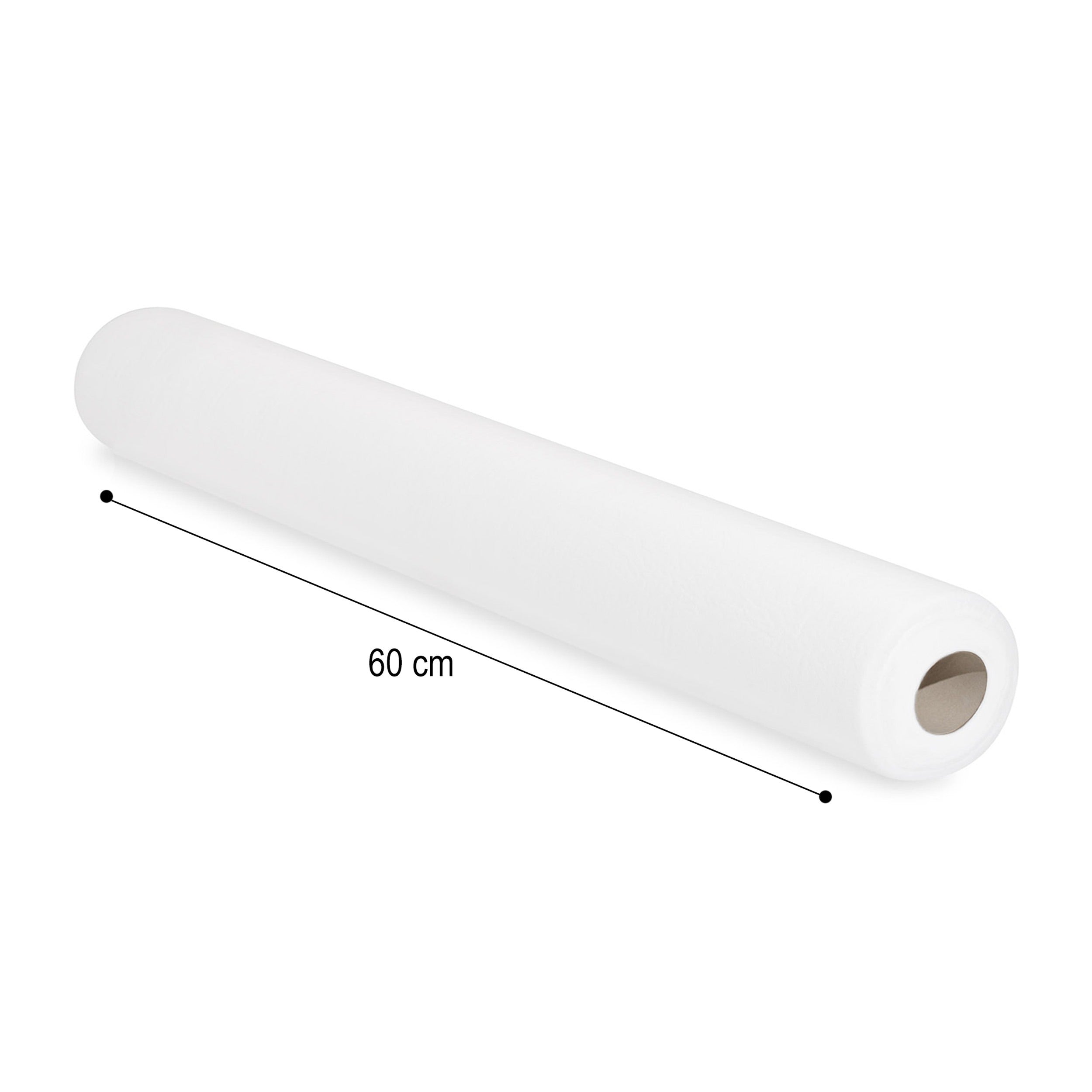 Engangslagen - Hvid 60 cm x 50 m / 14gm2-Salon Udstyr-ABA-NR Kosmetik