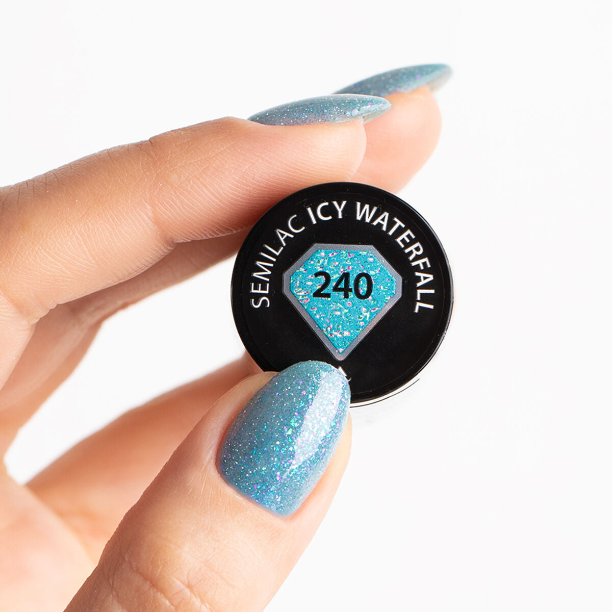 Gelpolish 240 Icy Waterfall - 7 ml-UV Hybrid-Semilac-NR Kosmetik