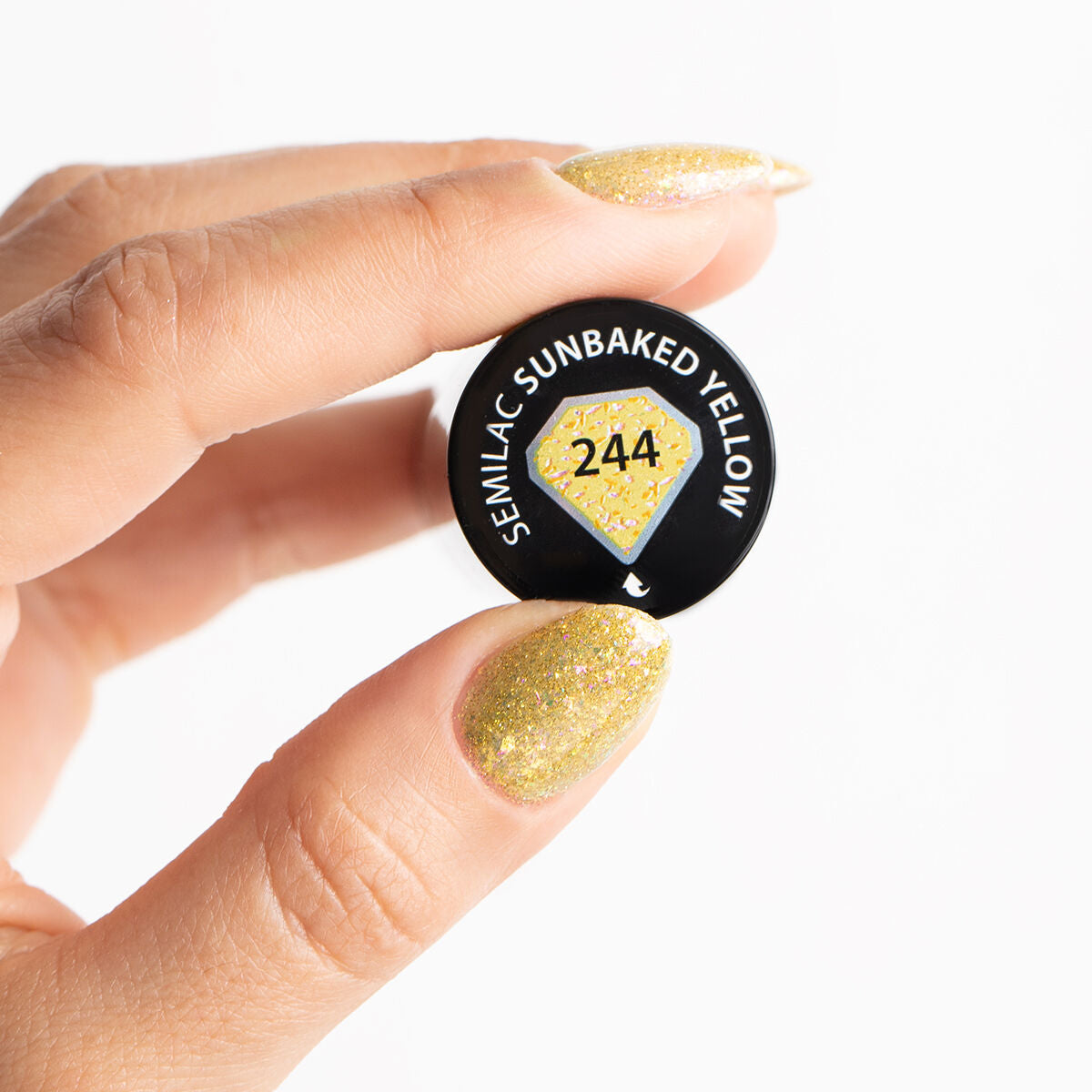 Gelpolish 244 Sunbaked Yellow - 7 ml-UV Hybrid-Semilac-NR Kosmetik