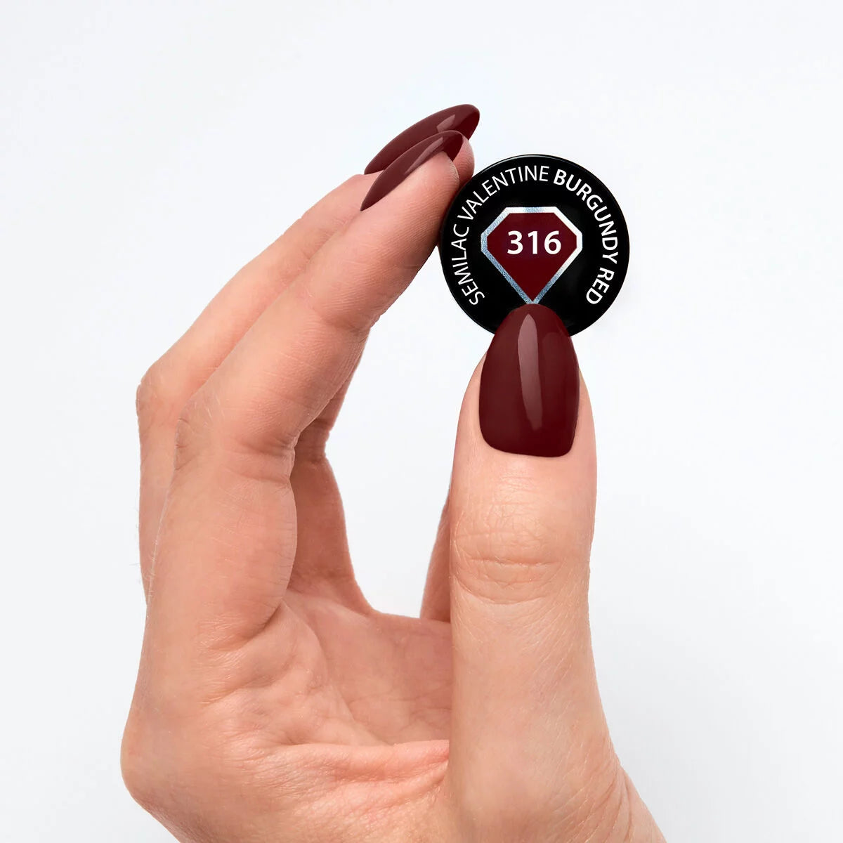 UV Hybrid 316 Burgundy Red 7 ml-UV Hybrid-Semilac-NR Kosmetik