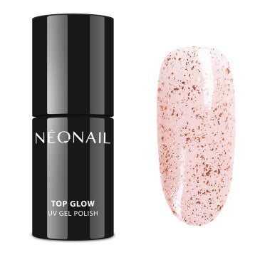 Top Glow Rose Gold Flakes 9722-7 - 7,2 ml *-UV Hybrid TOP/BASE-NeoNail-NR Kosmetik
