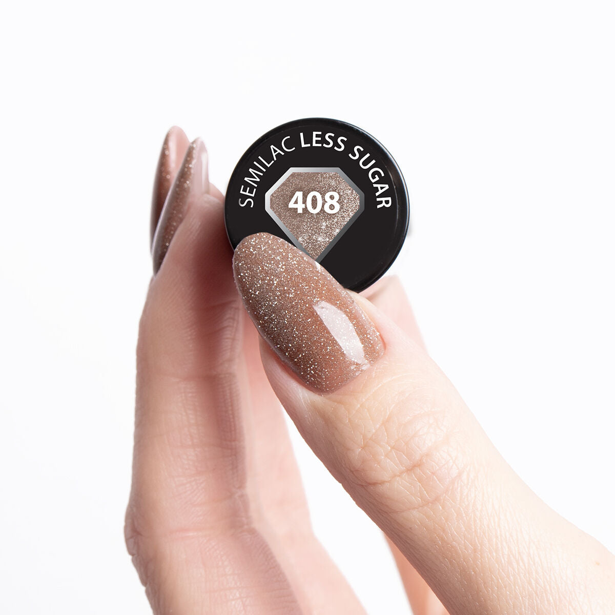 Gelpolish 408 Less Sugar - 7 ml-UV Hybrid-Semilac-NR Kosmetik