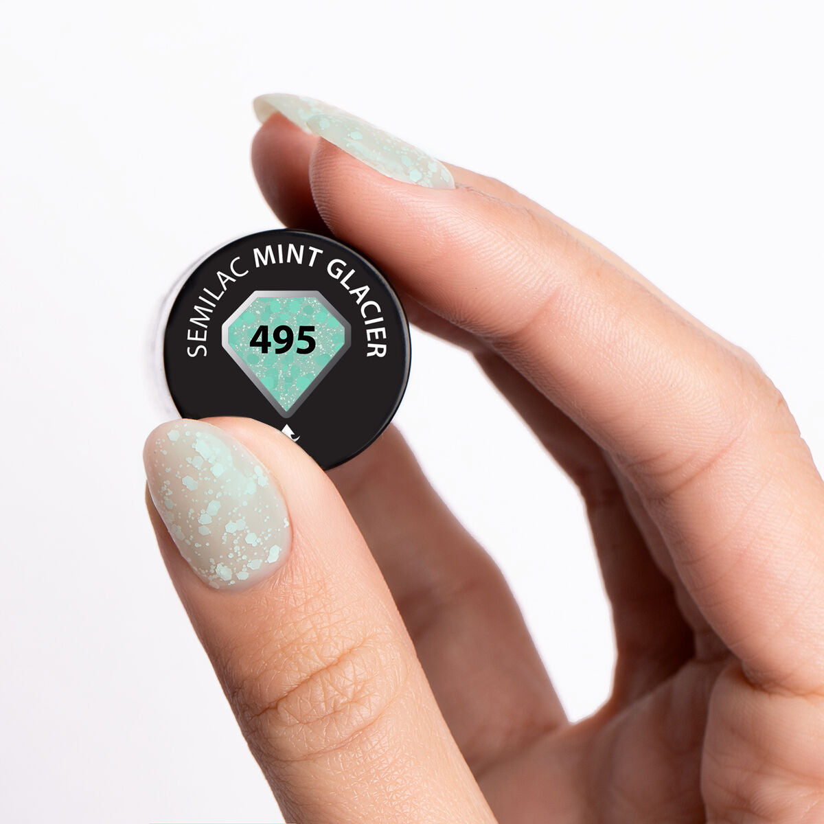 Gelpolish 495 Mint Glacier - 7 ml-UV Hybrid-Semilac-NR Kosmetik