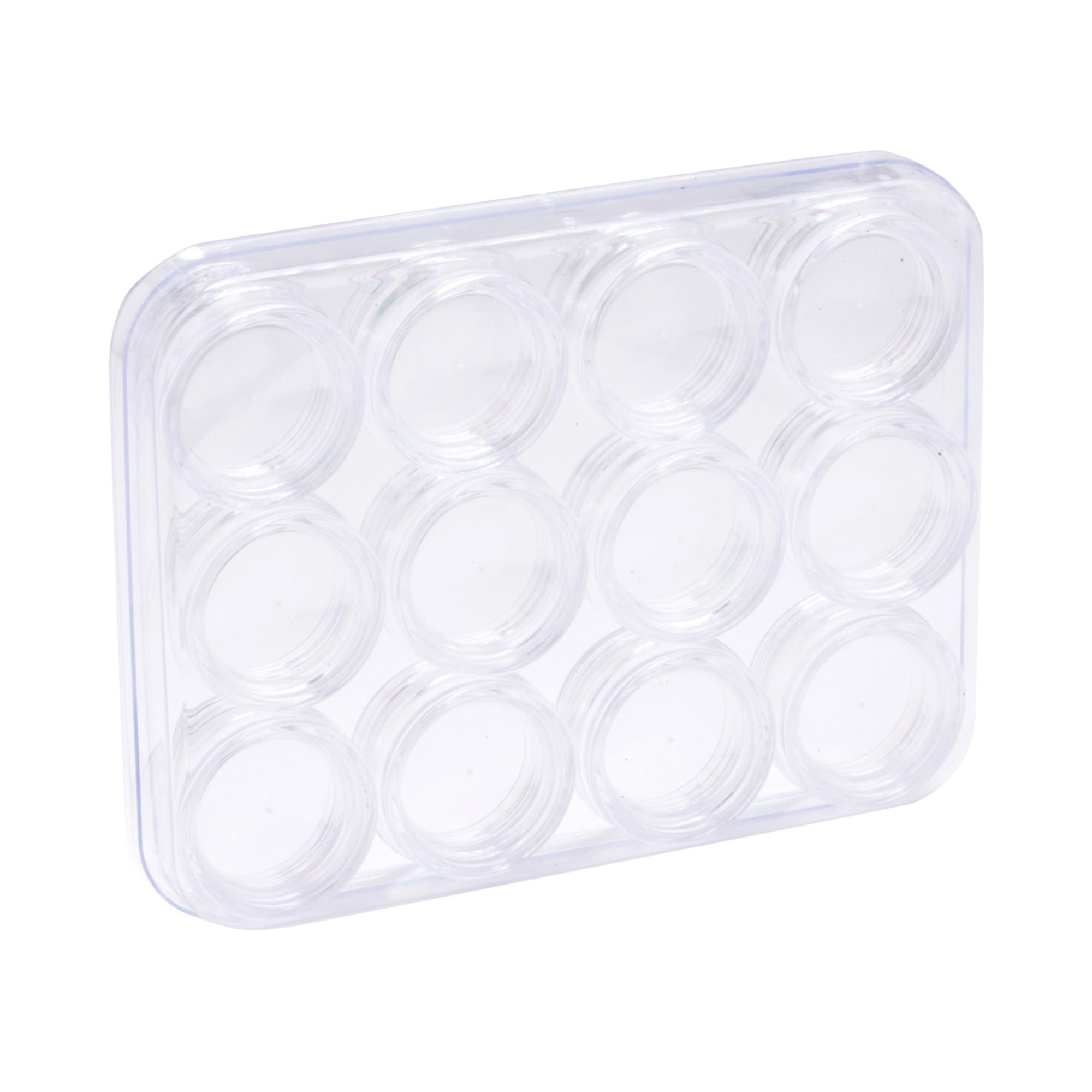 Sæt med 12 bøtter + opbevaringskasse-ABA-NR Kosmetik