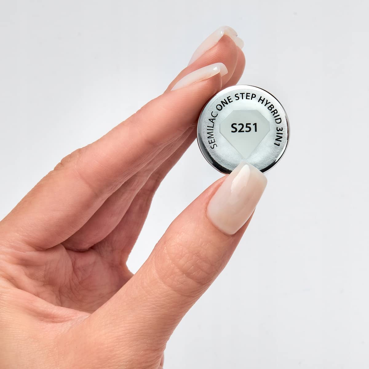 One Step Glossy Gelpolish - Coconut Cream S251 - 7 ml-3i1-Semilac-NR Kosmetik