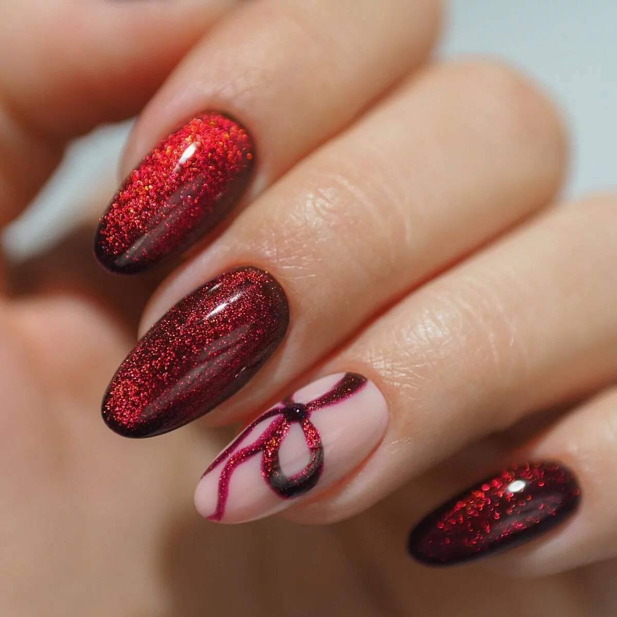 UV Hybrid 955 Holly Berry Red 7 ml-UV Hybrid-Semilac-NR Kosmetik