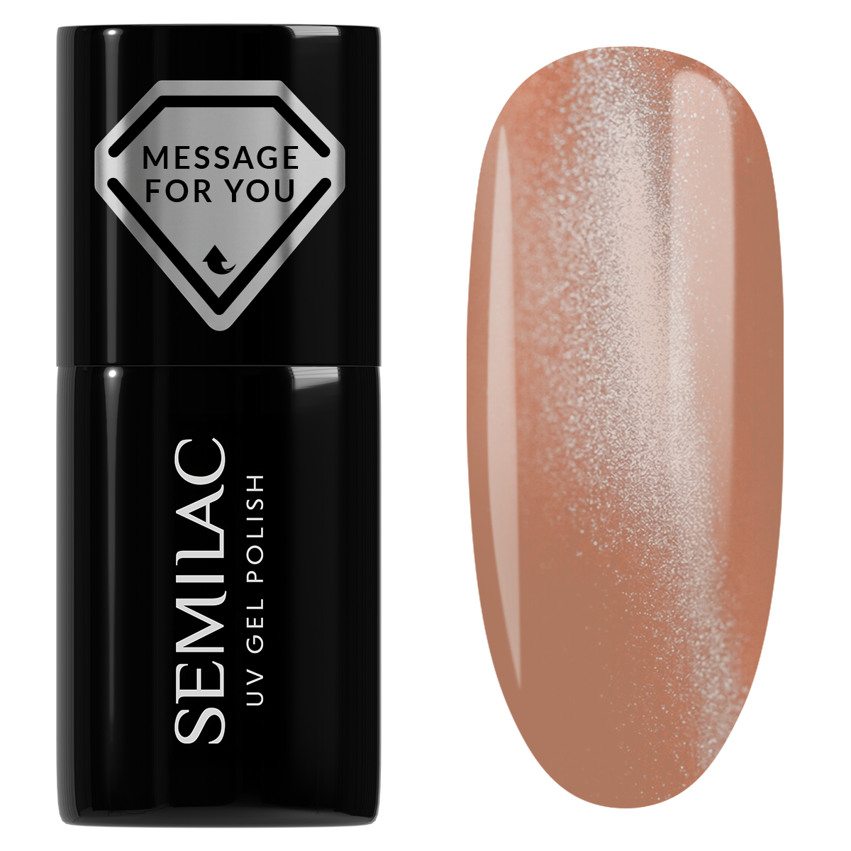 Gelpolish 733 Creamy Praline Gloss 7 ml -Gelpolish-Semilac-NR Kosmetik