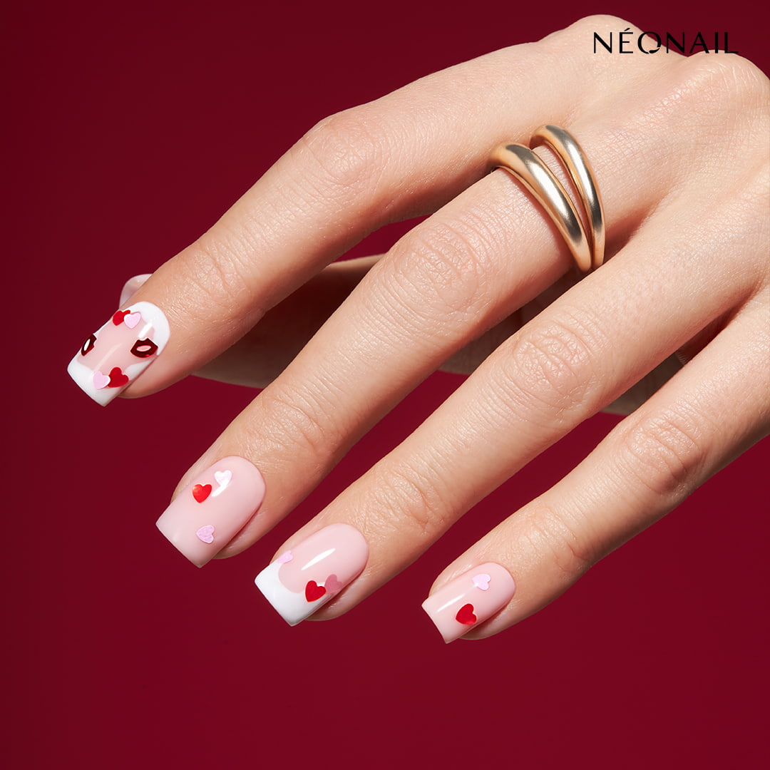 Gelpolish 11622-7 - French White med hjerte boks EASY LOVER- 7,2 ml-Gelpolish-NeoNail-NR Kosmetik