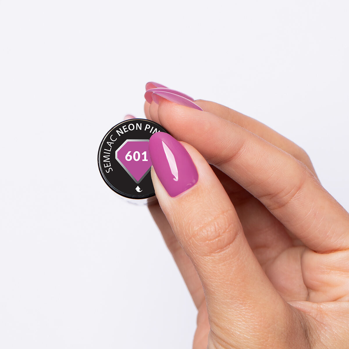 Gelpolish 601 Neon Pink Punch - 7 ml-UV Hybrid-Semilac-NR Kosmetik