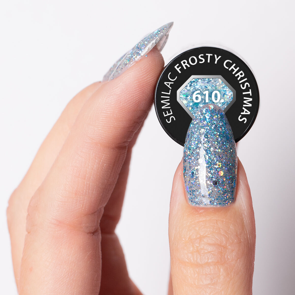 Gelpolish 610 Frosty Christmas - 7 ml-UV Hybrid-Semilac-NR Kosmetik