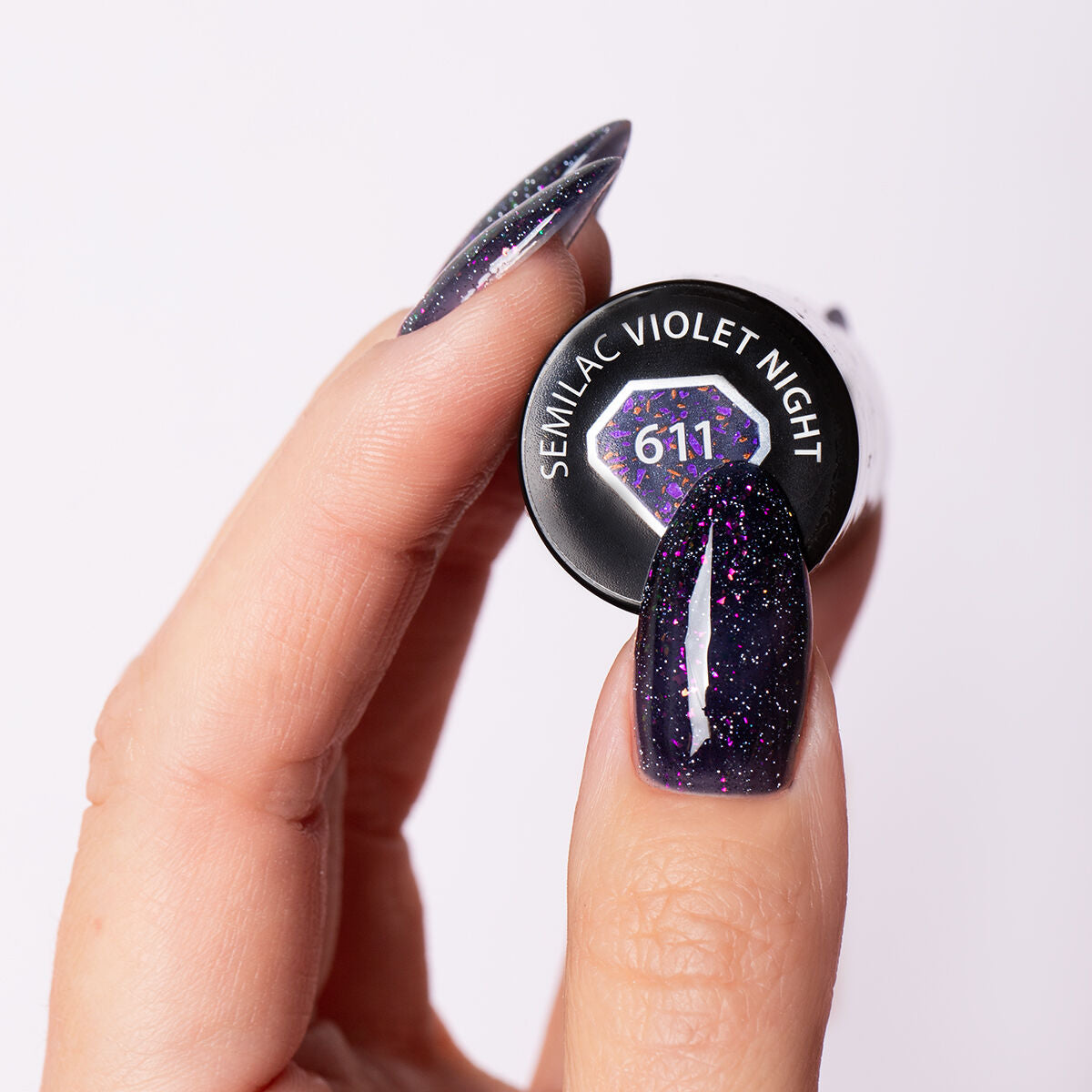 Gelpolish 611 Violet Night - 7 ml-UV Hybrid-Semilac-NR Kosmetik