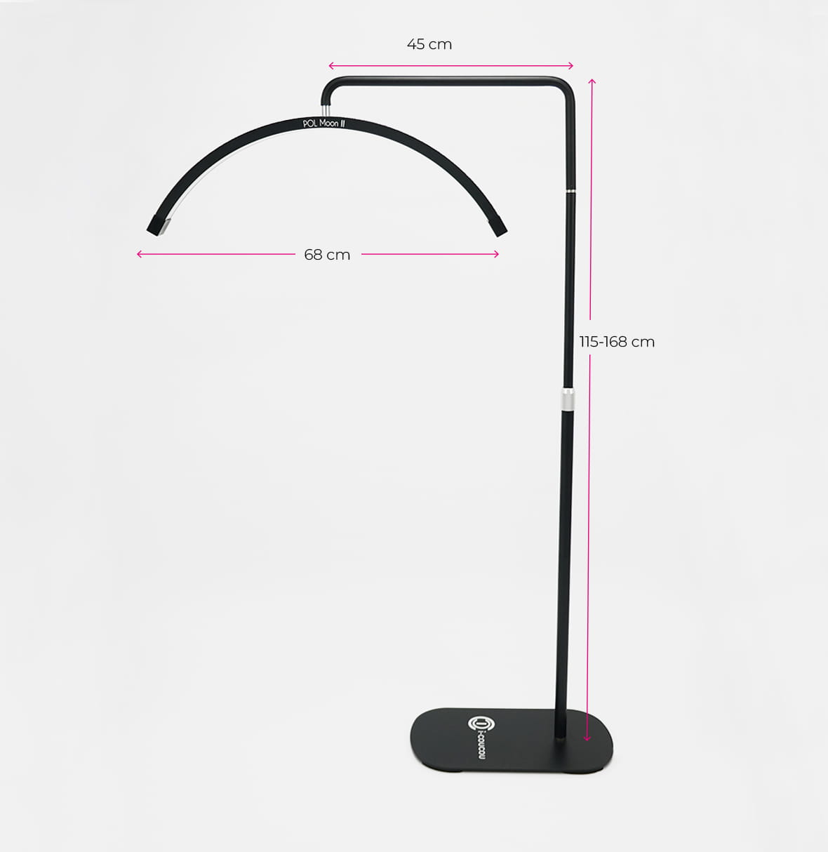 MOON Light med Sten POOL II - Sort-LED Lampe-I-Coucou-NR Kosmetik