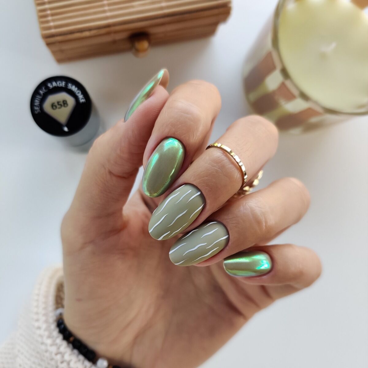 Gelpolish 658 Sage Smoke - 7 ml-UV Hybrid-Semilac-NR Kosmetik