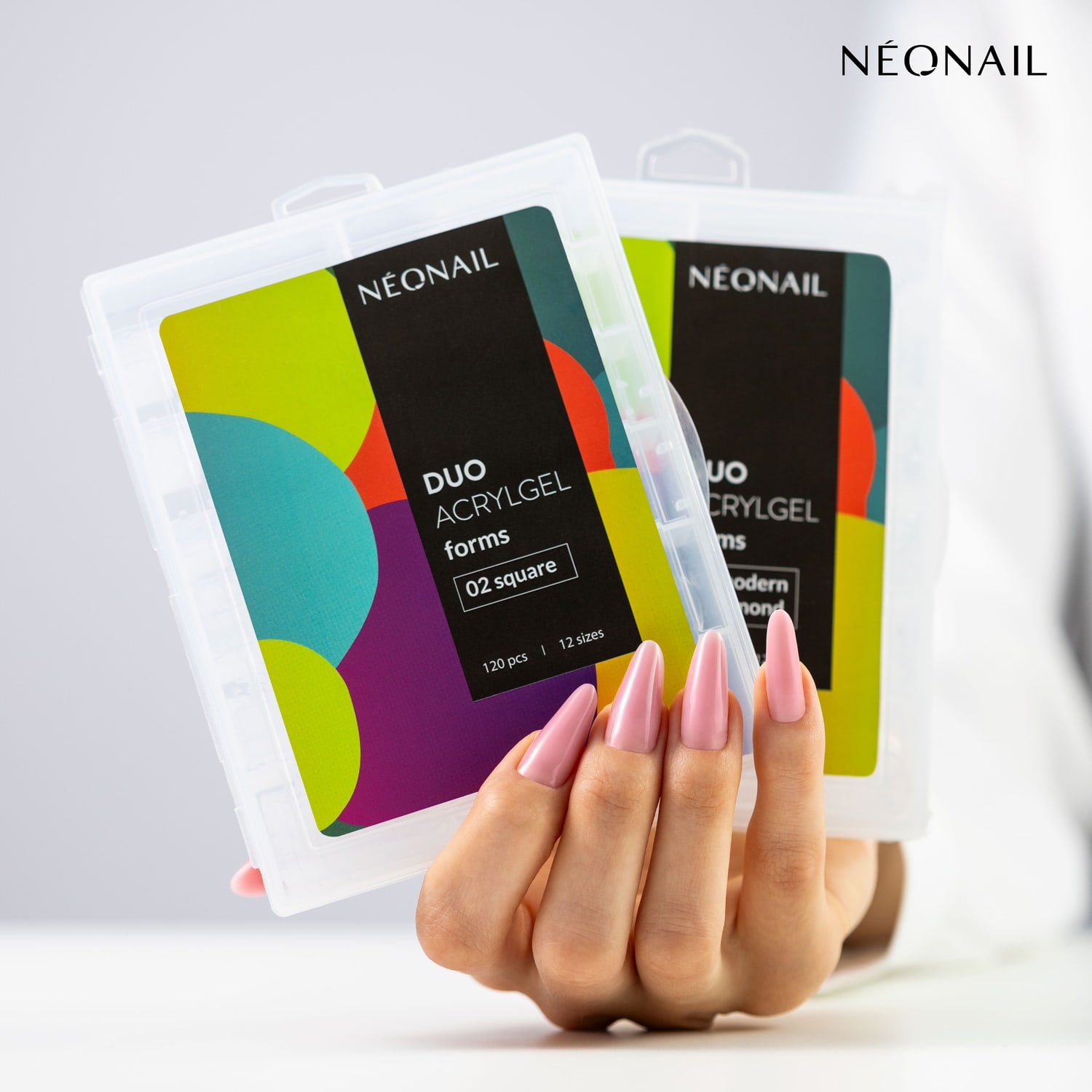 Duo Akrylgel Forms - 02 Square - 120 stk.-Akrylgel-NeoNail-NR Kosmetik