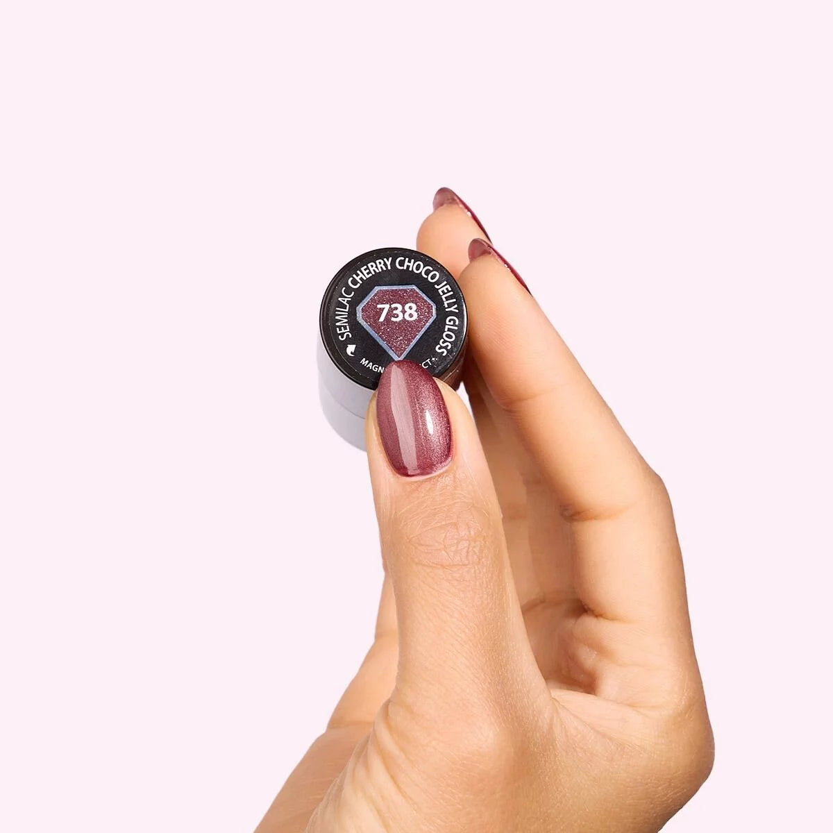 Gelpolish 738 Cherry Choco Jelly Gloss 7 ml -Gelpolish-Semilac-NR Kosmetik