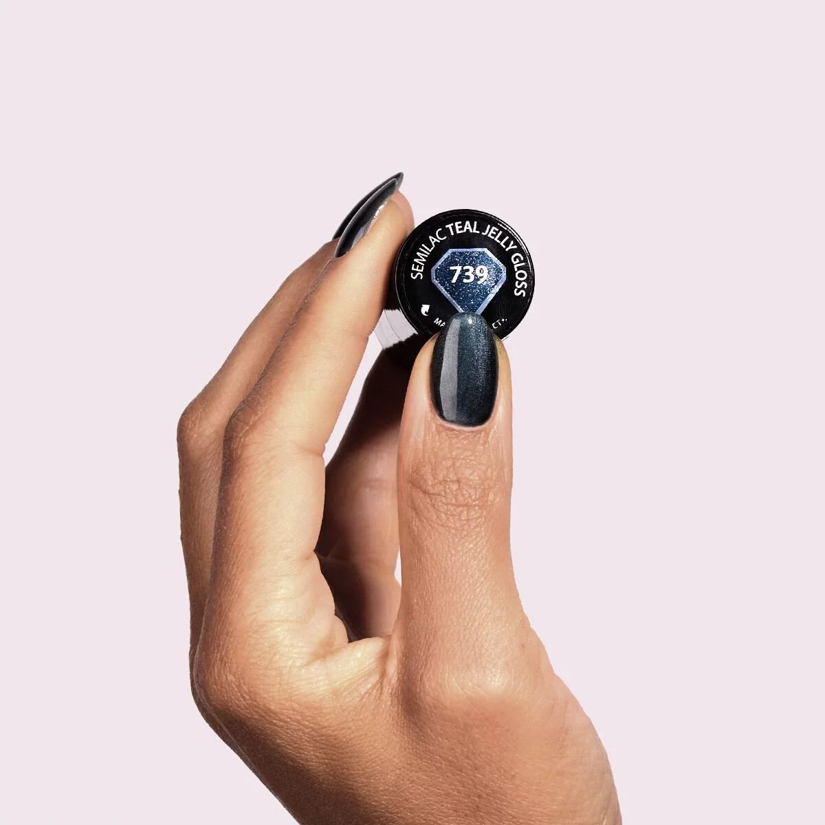 Gelpolish 739 Teal Jelly Gloss 7 ml -Gelpolish-Semilac-NR Kosmetik