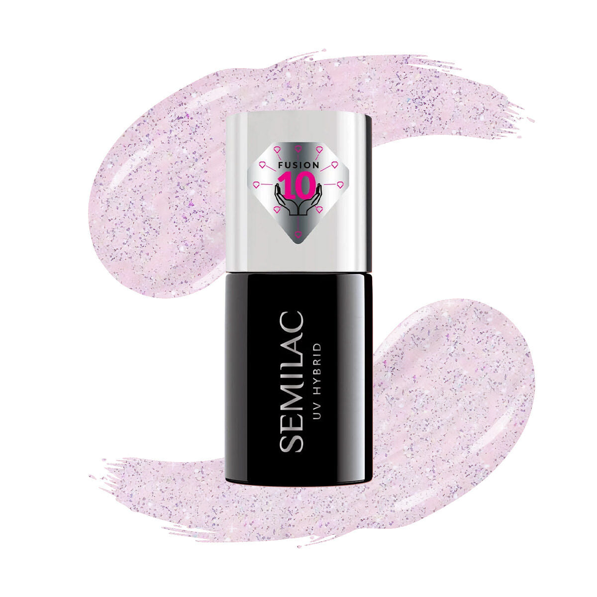 Extend CARE 5i1 Glitter Delicate Pink 806 - 7 ml-Gelpolish Opbygning-Semilac-NR Kosmetik