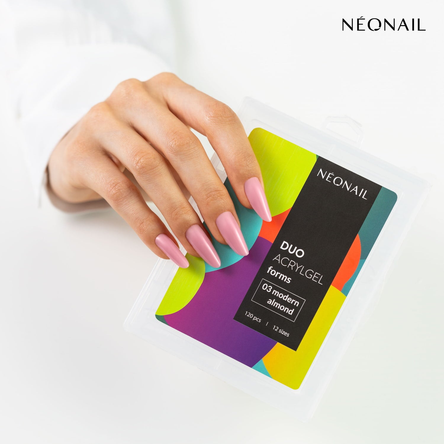 Duo Akrylgel Forms - 03 Modern Almond - 120 stk.-Akrylgel-NeoNail-NR Kosmetik