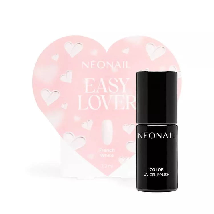 Gelpolish 11622-7 - French White med hjerte boks EASY LOVER- 7,2 ml-Gelpolish-NeoNail-NR Kosmetik
