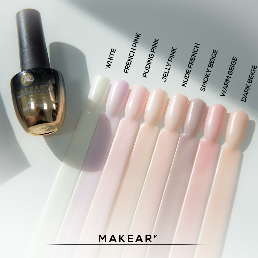 Rubber Base NRB02 - French Pink - 8 ml-Gelpolish Base-MAKEAR-NR Kosmetik
