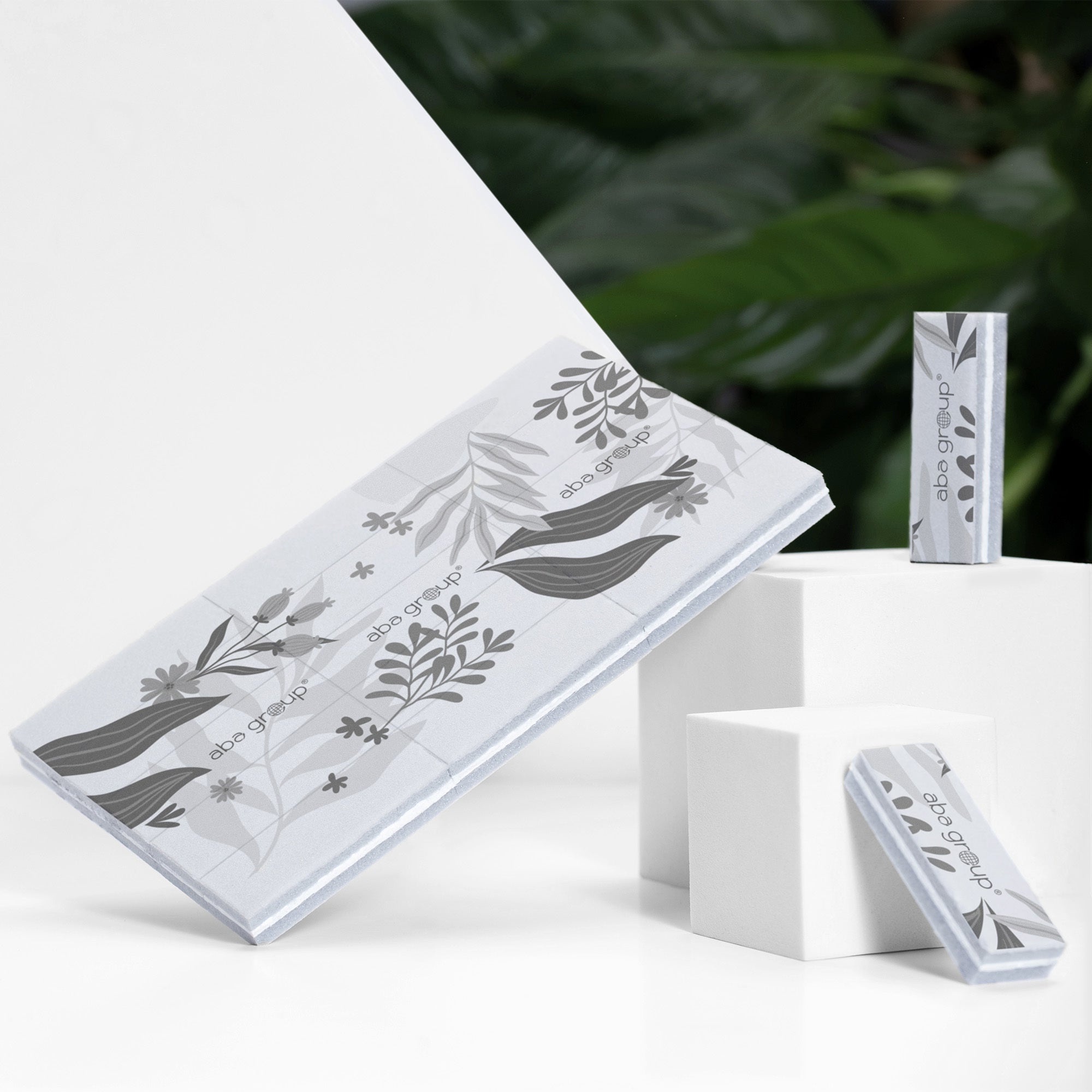 Tear-off buffer "Flowers" 100/180 - 15 stk-ABA-NR Kosmetik