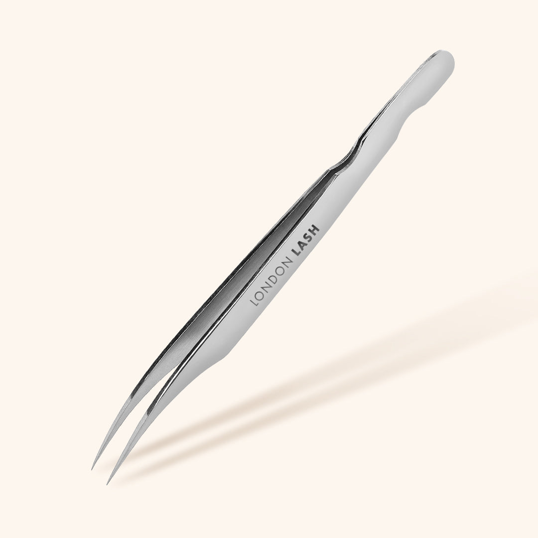 Vinkel Isolations Tweezer-London Lash-Silver N4-NR Kosmetik