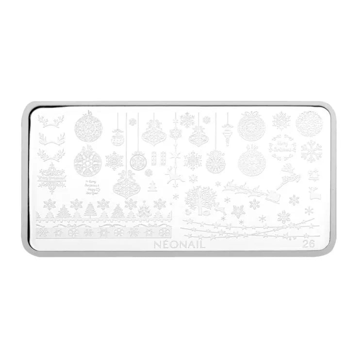 Stamping Plate #26-Neglepynt-NeoNail-NR Kosmetik