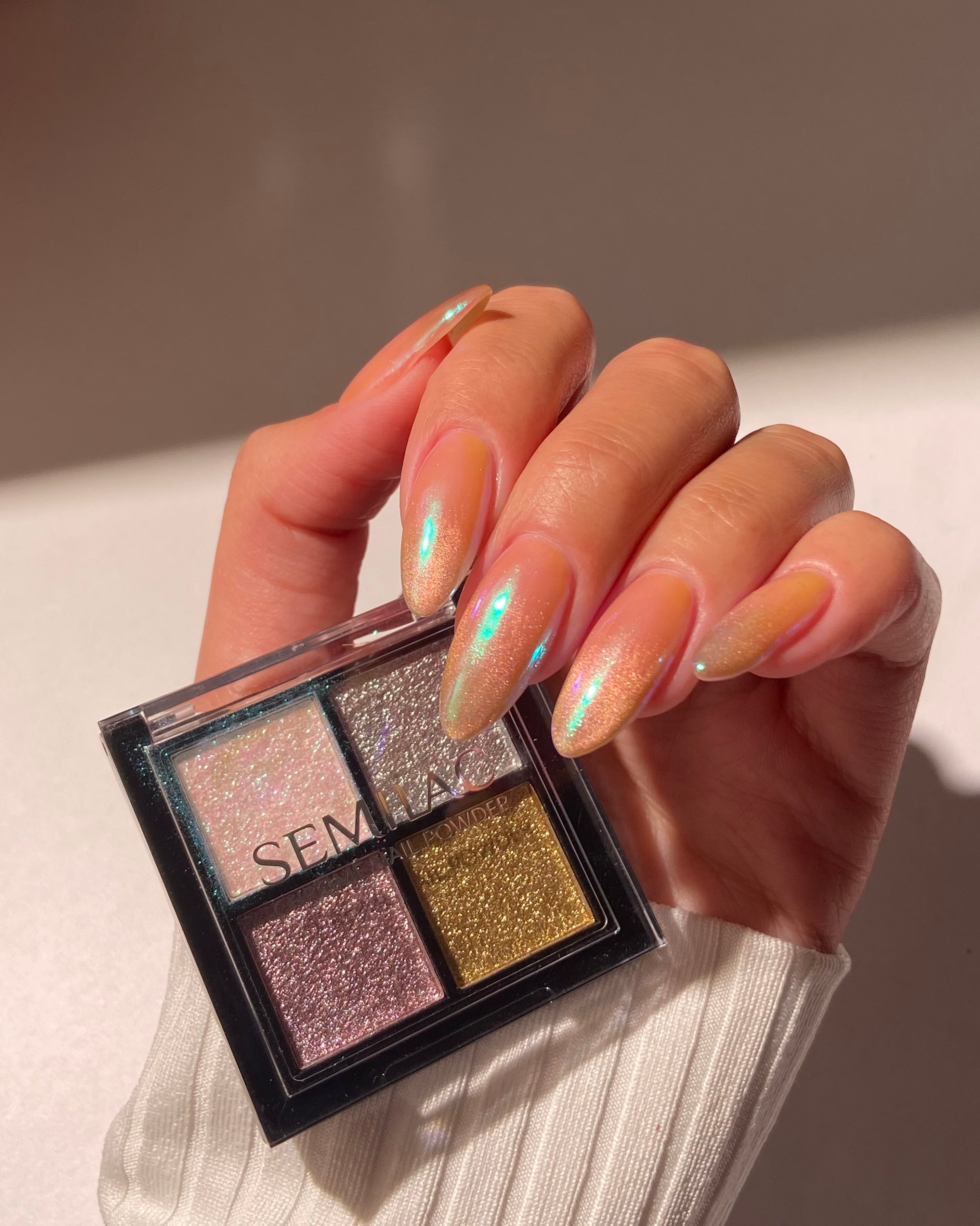 Pressed Nail Powder Chrome Palette 01-nail art pynt-Semilac-NR Kosmetik