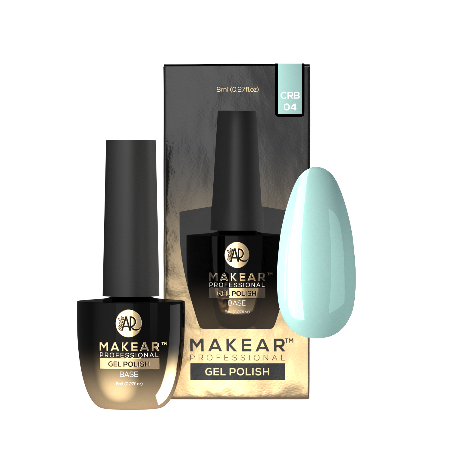 Rubber Base CRB04 - Mint - 8 ml-Gelpolish Base-MAKEAR-NR Kosmetik