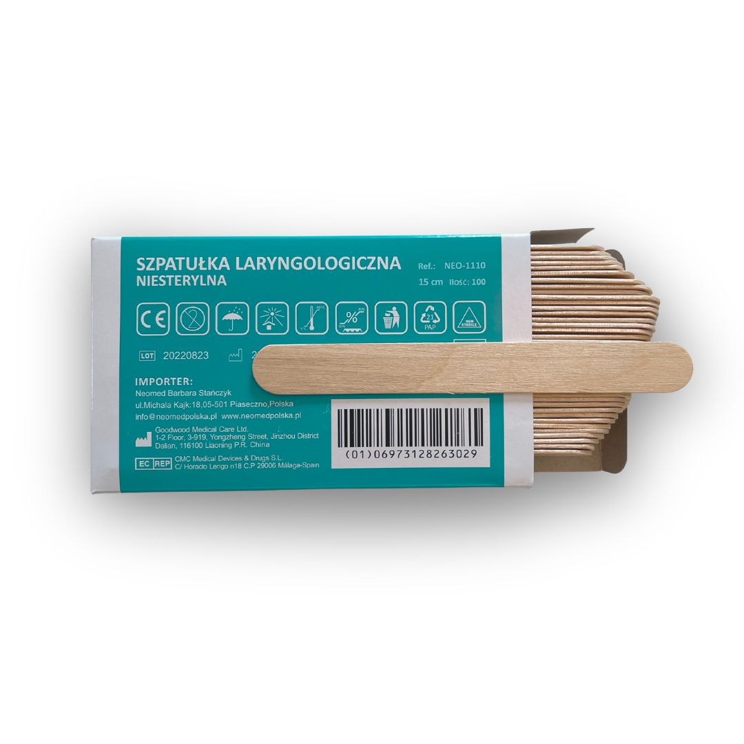 Træ Spatel til Voks - 15 cm x 1,5 cm - 100 stk-Tilbehør-ABA-NR Kosmetik