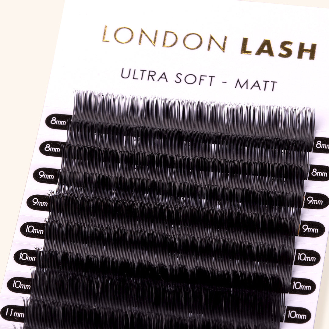 Matt Flat Ellipse / Cashmere 1:1-London Lash-C-0.15-9 mm-NR Kosmetik