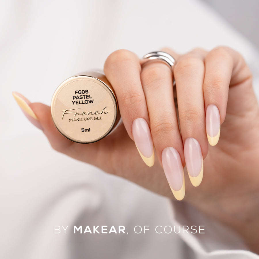 French Manicure Gel Pastel Yellow FG06 - 5 ml-Gel-MAKEAR-NR Kosmetik