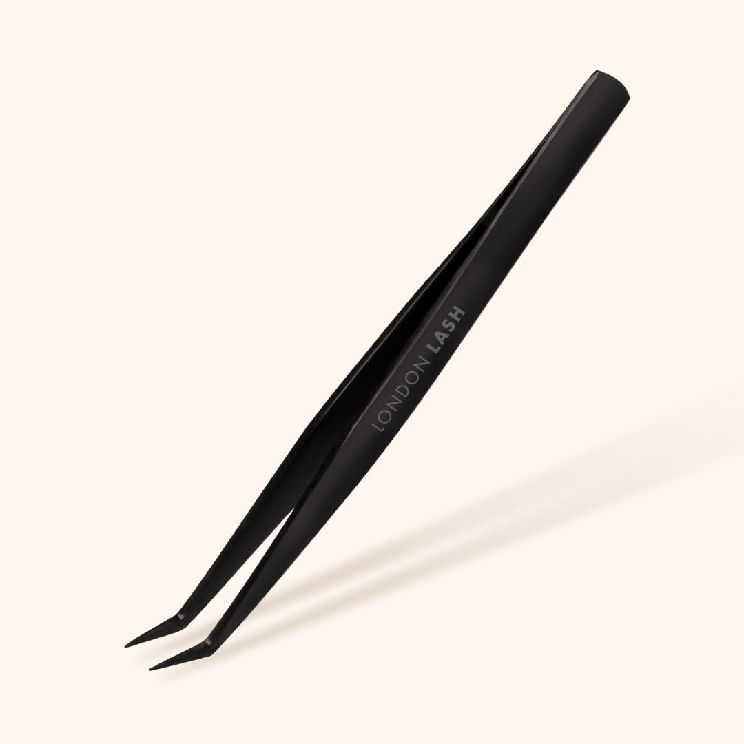 Fine Tip Volume Tweezers-London Lash-Titanium Black - N24-NR Kosmetik