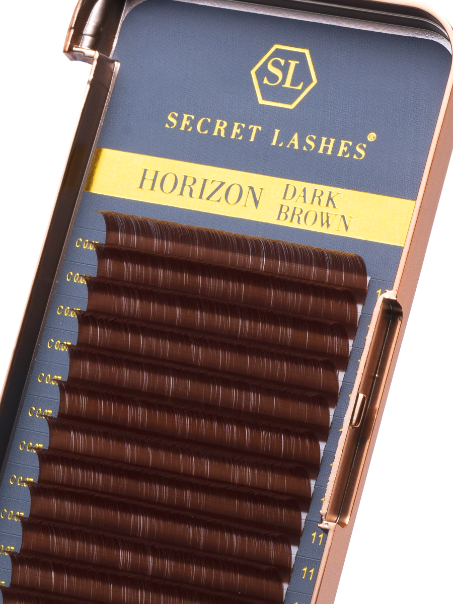 Horizon Dark Brown - MIX-2D-3D-Secret Lashes-C-0.07-NR Kosmetik