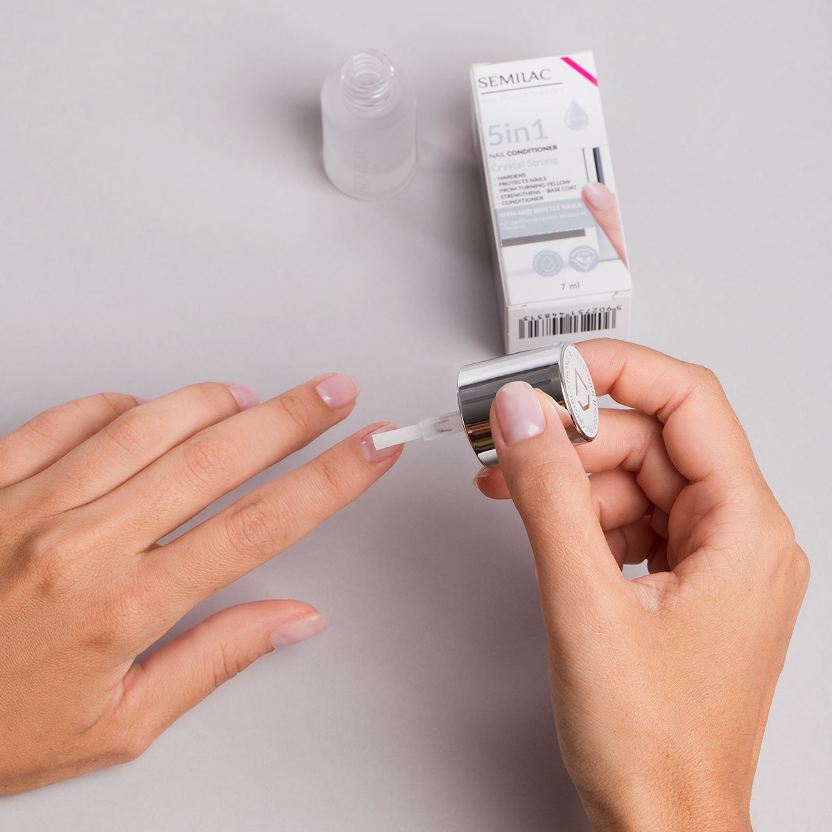 Nail Conditioner - Nail Power Therapy 5in1 Crystal Strong - 7 ml-Negleolie-Semilac-NR Kosmetik