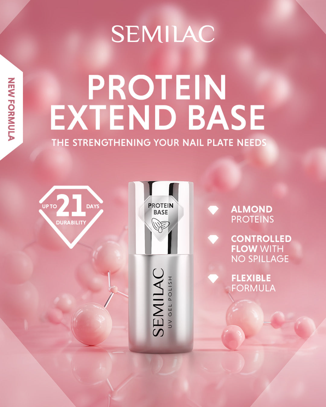 UV Hybrid Protein Extend Base-UV Hybrid TOP/BASE-Semilac-7 ml-NR Kosmetik