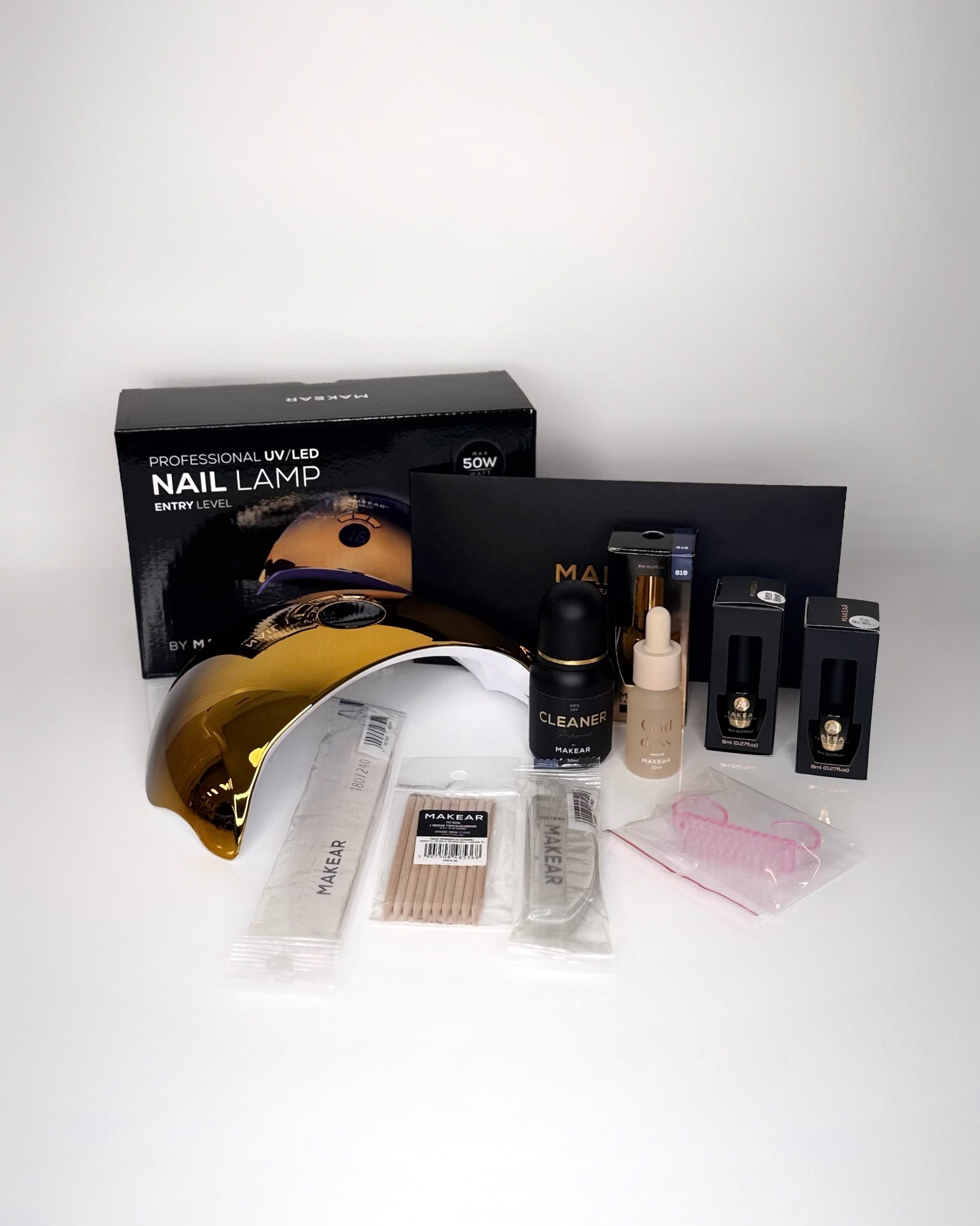 MAKEAR Gelpolish Startsæt - Begynder-Gelpolish-MAKEAR-NR Kosmetik