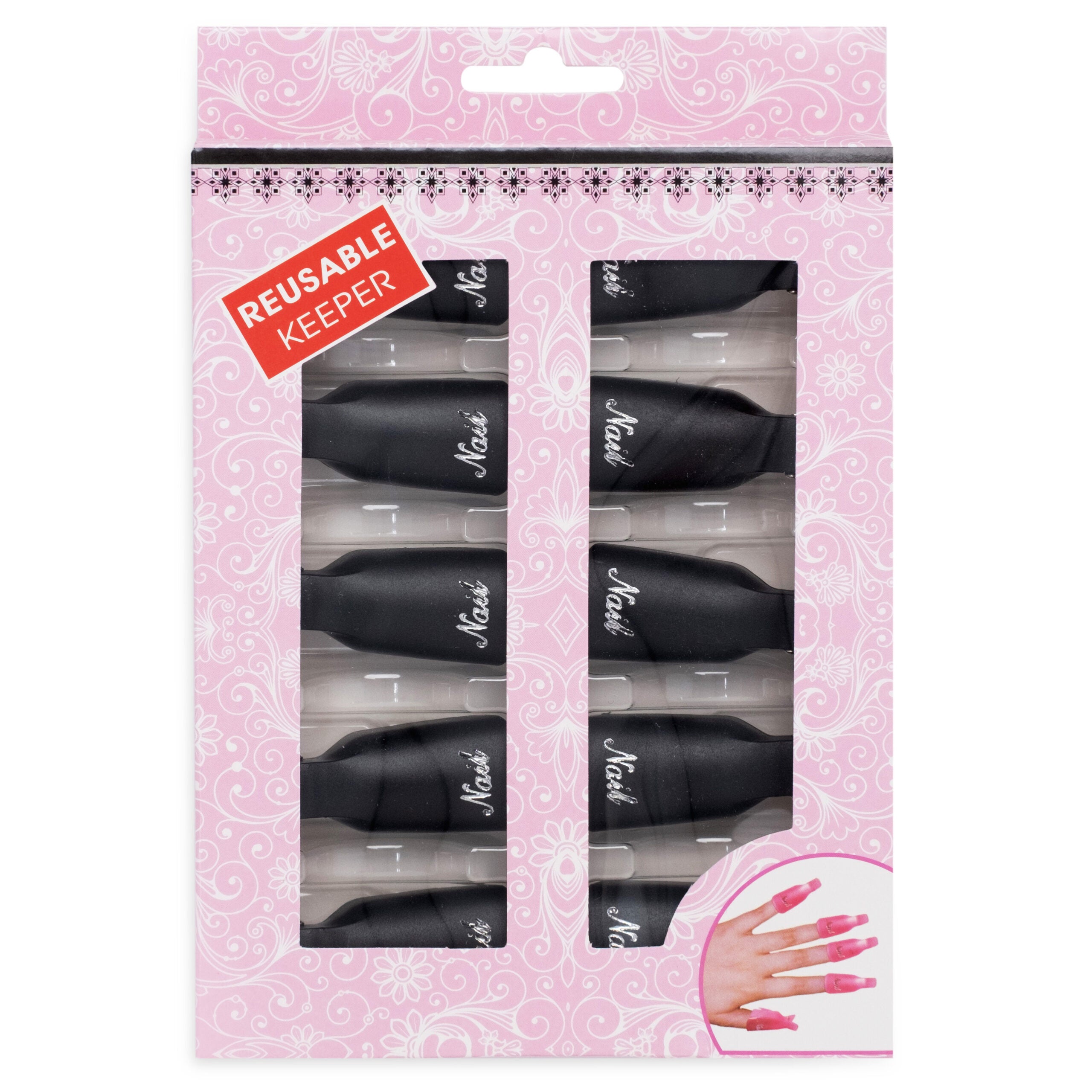 Negleklips til aftagning Sort - 10 stk-ABA-NR Kosmetik