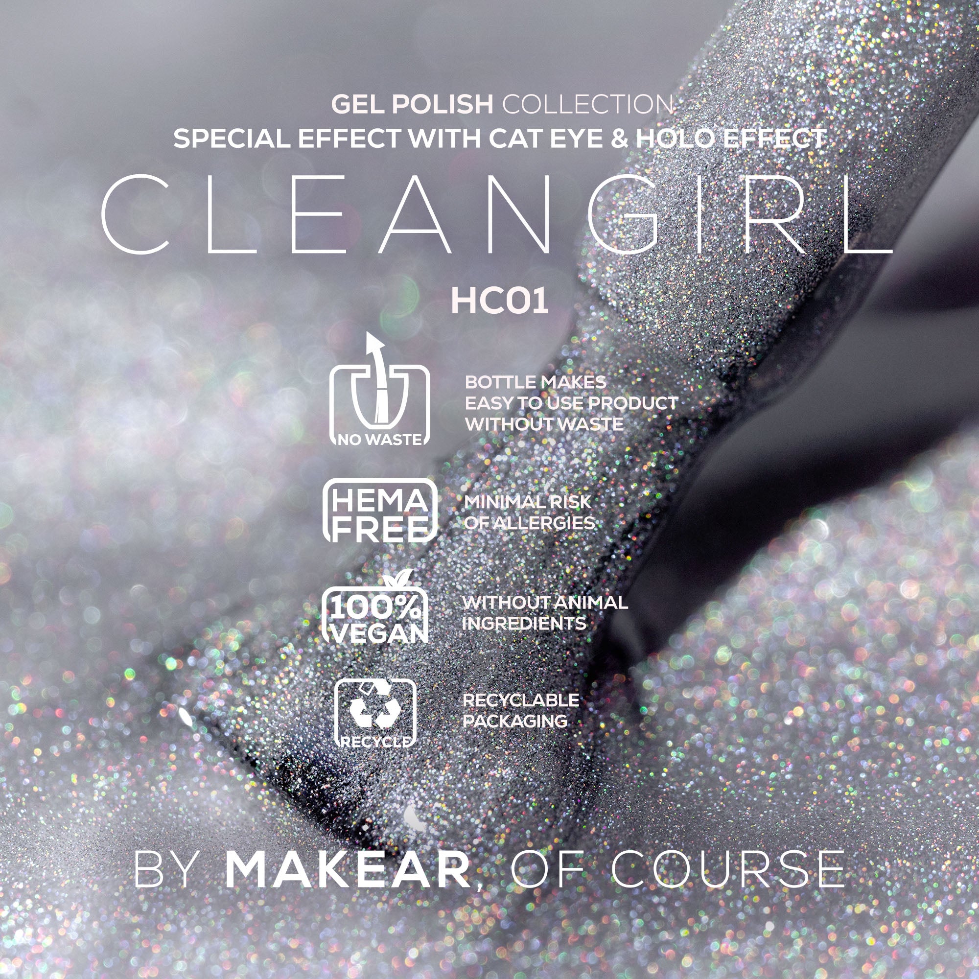 Gelpolish - HC01 MAKEAR-Gelpolish-MAKEAR-NR Kosmetik