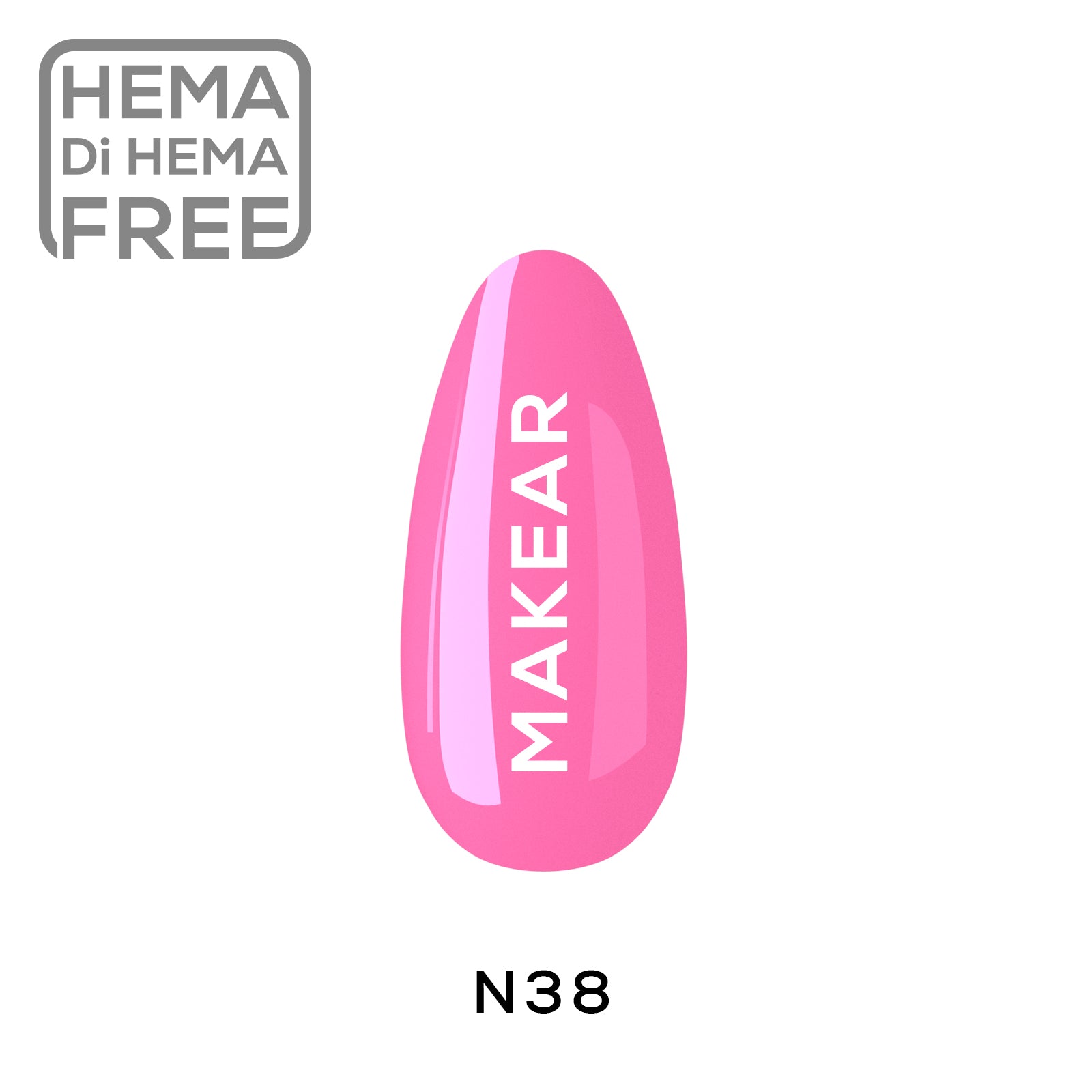 Gelpolish - N38 MAKEAR-Gelpolish-MAKEAR-NR Kosmetik