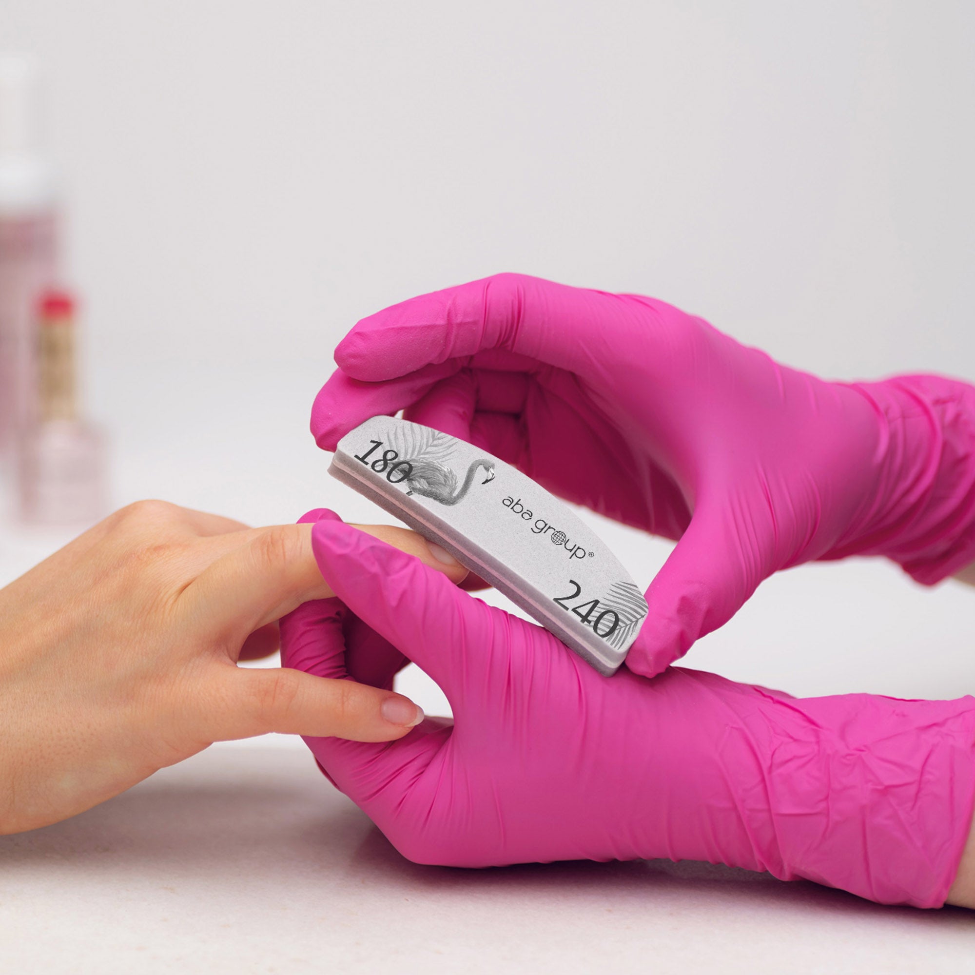 Mini Buffer Moon FLAMINGO 180/240 - 10 stk-Buffer-ABA-NR Kosmetik