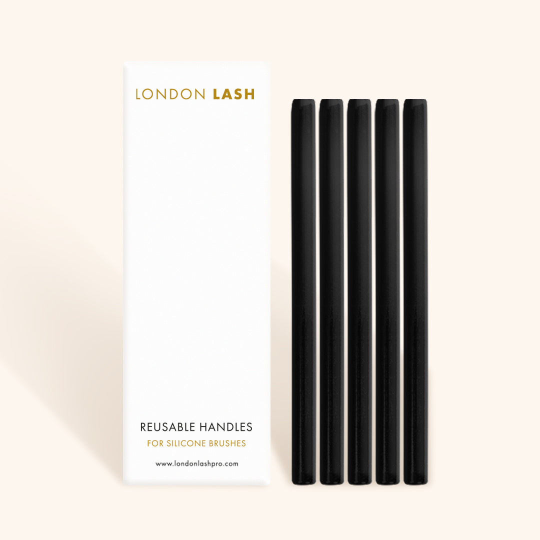 Genanvendelige Metalhåndtag til Silikone Mascara Børster-London Lash-NR Kosmetik