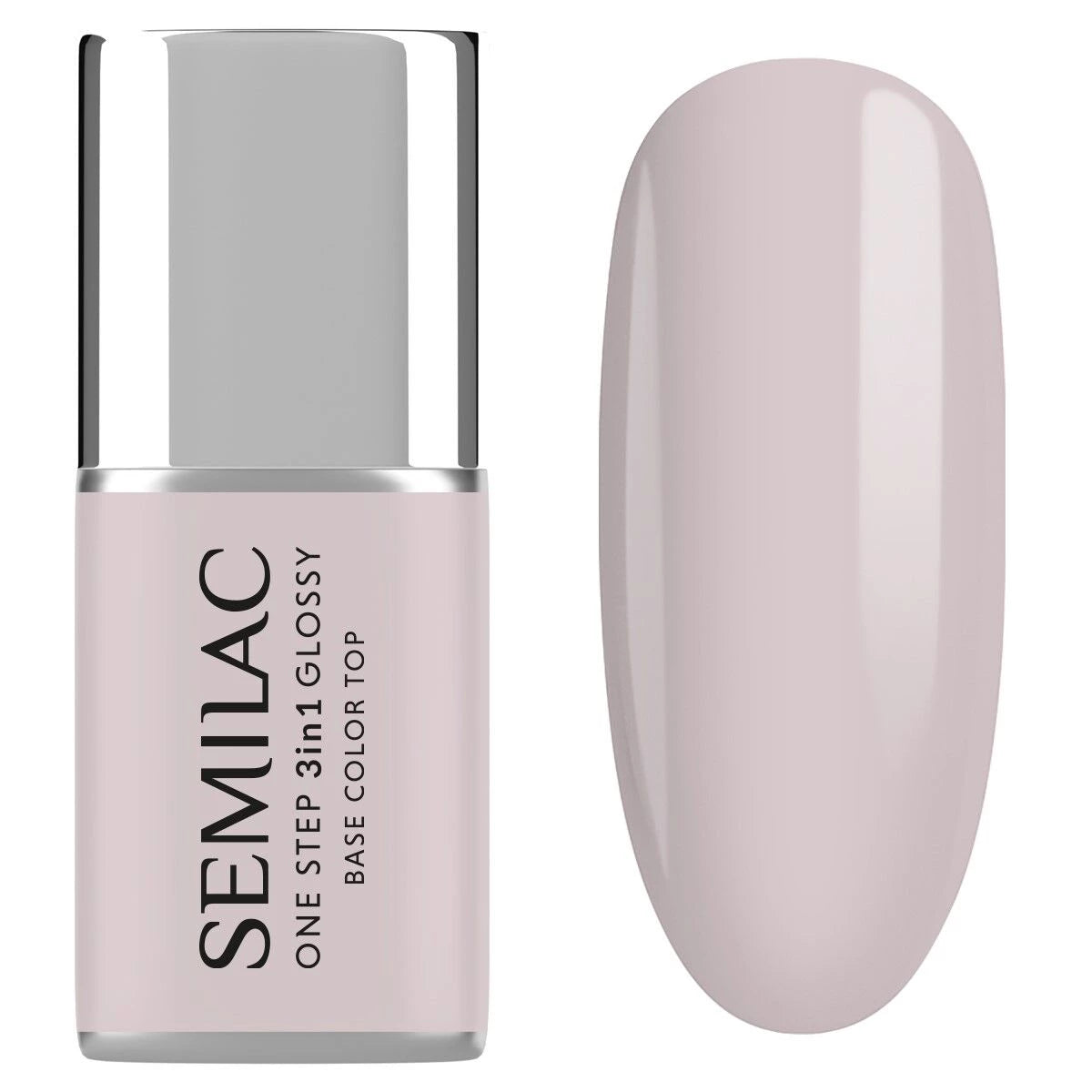 One Step Glossy Gelpolish - Barely Pink S610 - 7 ml-3i1-Semilac-NR Kosmetik