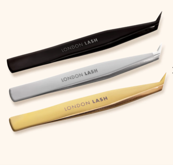 Fine Tip Volume Tweezers-London Lash-Titanium Black - N24-NR Kosmetik