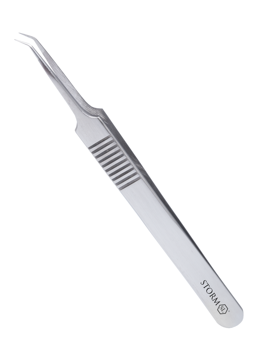 Tweezer SL Storm FL - Sølv-Pincet-Secret Lashes-NR Kosmetik