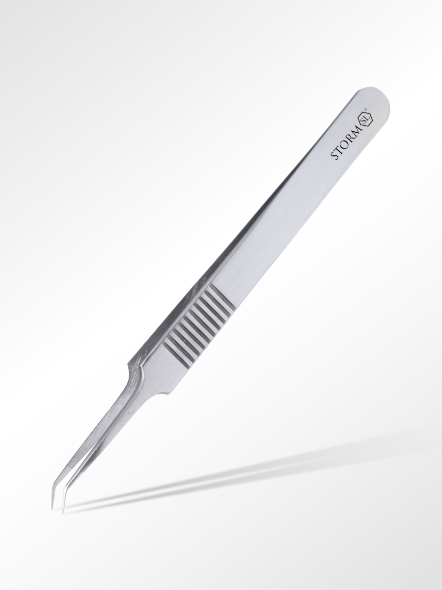 Tweezer SL Storm FL - Sølv-Pincet-Secret Lashes-NR Kosmetik